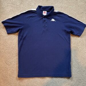 Kappa Polo Shirt Men's Large Navy Y2K Skater Street wear